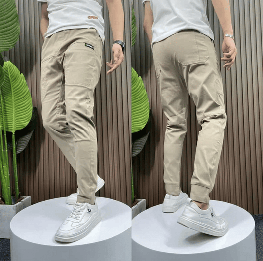 Pantalon cargo extensible avec poches multiples pour un look pratique et à la mode!