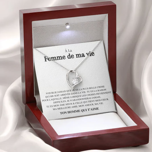 Collier Cœur avec Coffret-Cadeau – Exprimez Votre Amour avec Élégance