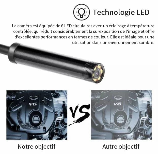 Endoscope USB 3 en 1